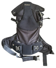 Stokke My Carrier 3 in 1 Marsupio Neonato Nero Frontale Completo di tutte le fibbie