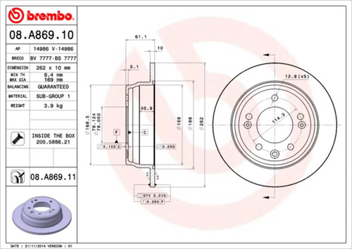 Set freni disco brembo - freni,