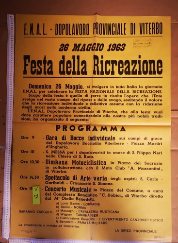 Manifesto originale enal - originale,