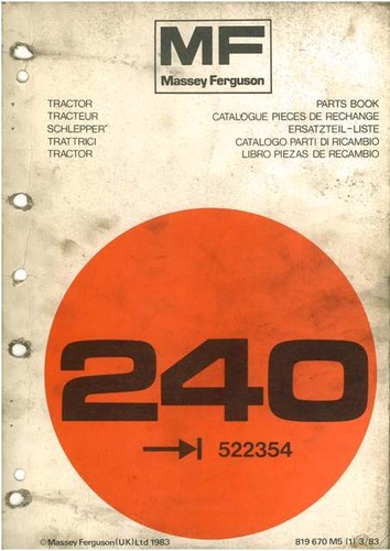 Manuale ricambi trattore