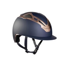 CASCO APEX CROMATO BLU OPACO E ORO ROSA SUOMY