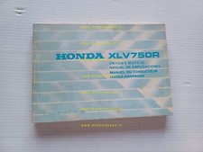 Honda XLV 750 R 1983 manuale uso manutenzione libretto originale INGLESE