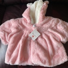 Giacca pelliccia rosa bambina