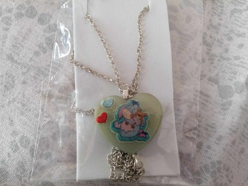 Collana resina ciondolo cuore