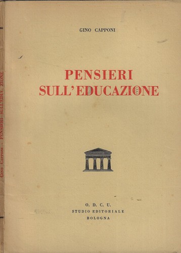Pensieri sull educazione - sull'educazione.,