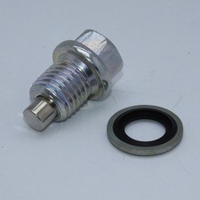 Magnetic oil sump drain plug - magnetic,