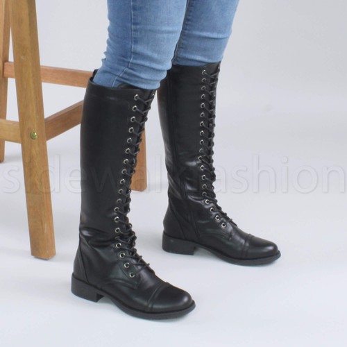 Stivale militare biker donna - militare,