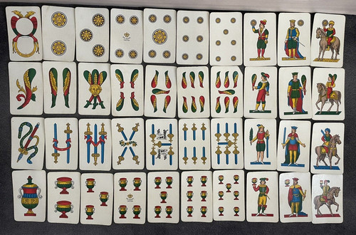 Set carte gioco vintage dal - da,
