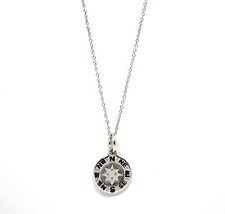 18k White Gold Enamel Wind