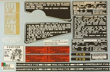 Kit decalcomanie avvertimento - decalcomanie,