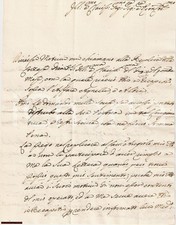 1756 FIRENZE Cav. UPEZZINGHI rassicura Cosimo PASQUALI