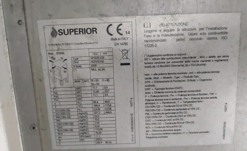 Stufa pellet superior - pellet, gruppo