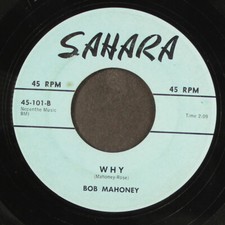 Bob Mahoney: Come Along Con Me Sahara 7 " Singolo 45 RPM