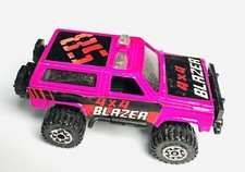 Vintage 1980s 1990s Unbranded Lifted Truck Blazer 1/64 Scale Hot Pink K5 Chevy