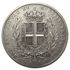 CARLO ALBERTO 5 LIRE 1837
