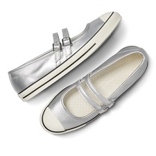 Scarpe da ginnastica Converse donna Chuck Taylor All Star Daint Mary Jane argento metallizzato