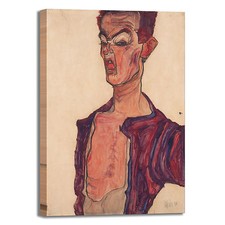 Schiele autoritratto smorfie