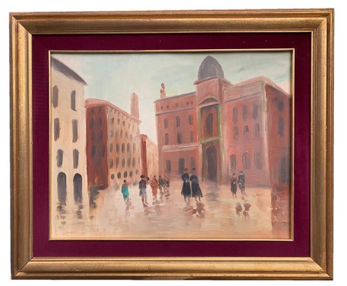 Dipinto olio tela - olio, su
