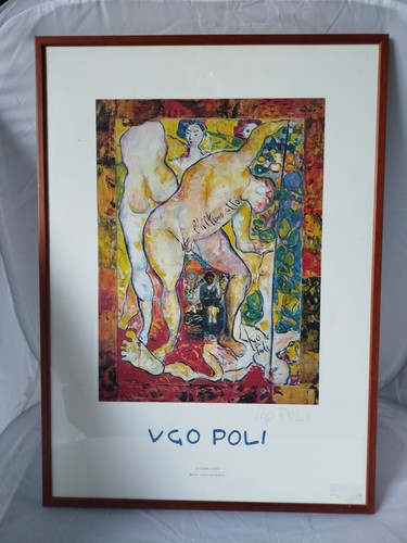 Ugo poli stampa - poli, firmata