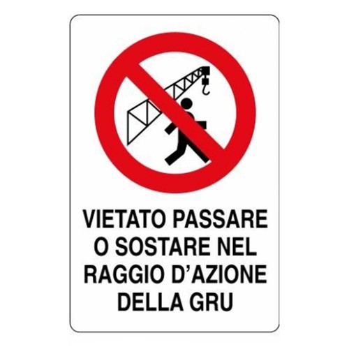 Cartello polionda vietato