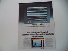 advertising Pubblicità 1975 TELEVISORE REX X 24