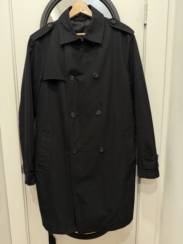 Zara coat black size men - black,