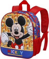 Zaino Asilo 3D Topolino Disney Zainetto Bambino 25x30 cm  Spallacci Regolabili