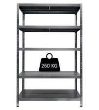 SCAFFALE IN METALLO 5 RIPIANI GRIMA "MACISTE" PORTATA 1300 KG 100X40X195 CM