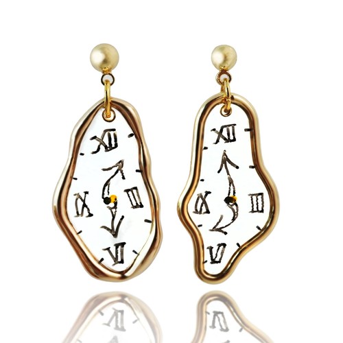 Orecchini orologio dalì - orecchini,