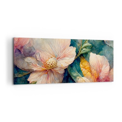 Quadro tela 100x40cm fiori - quadro,