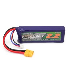 Turnigy Nano-Tech 2200mAh 2S Pacco Batteria LiPo 7.4V 25C 50C (Connettore XT60)