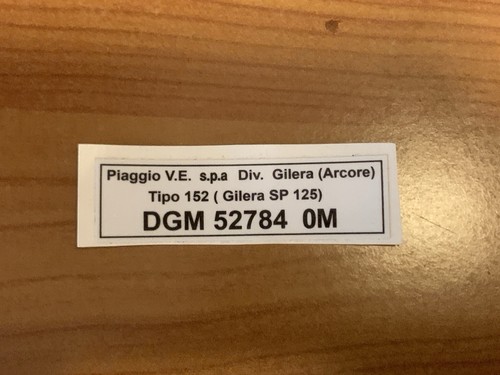 Gilera sp01 adesivo - sp01,