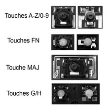 Touche de Clavier Français pour HP EliteBook 8740p / 8740w