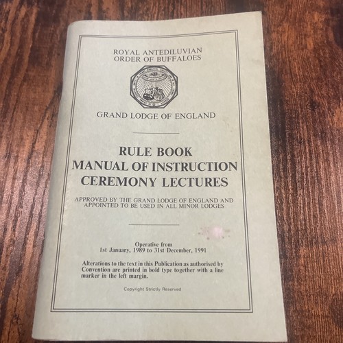 Raob rule book manual - raob,