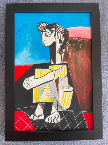 Quadro olio pablo picasso - olio,