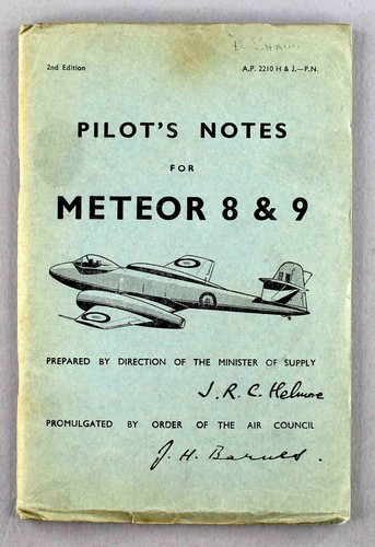 Gloster meteor 9 pilots - meteor, 8