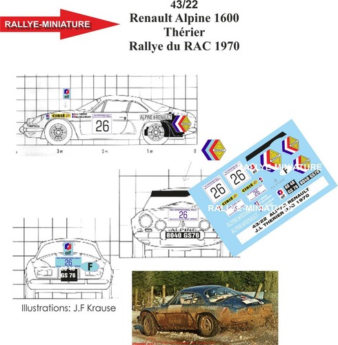 Decals ref 4322 alpine - decals,
