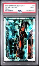 OSCAR PIASTRE 2023 Topps Chrome F1 SAPPHIRE EDITION AQUA #42 PSA 4 VG-EX RC