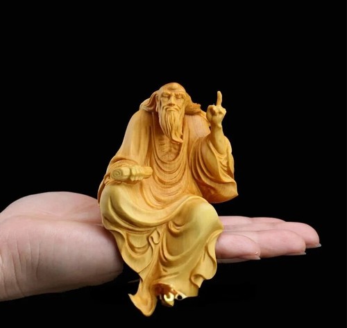 Figura cinese scultura legno - scultura,