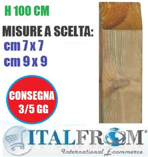 Palo quadro legno - in,