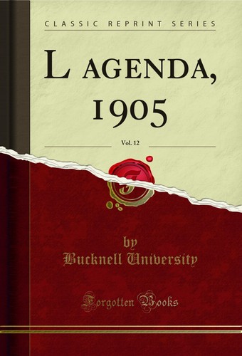 Agenda 1905 vol 12 - l’agenda,,