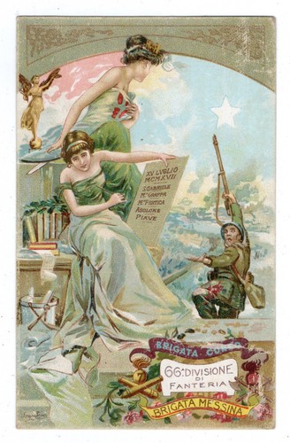 Cartolina militare ww1 66ª - ww1,