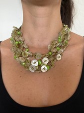 Collana bottoni resina - di, in