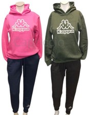 Tuta Kappa Donna Lunga Felpa + Pantalone Caldo Felpato Invernale casa pigiama