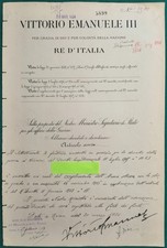 Autografo re Vittorio Emanuele