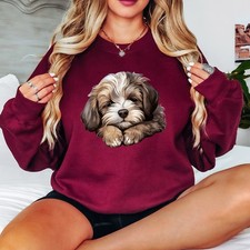 Maglione Shih Tzu cucciolo cane animali donna felpa soffice amante degli animali domestici