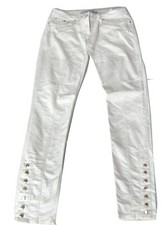ELISABETTA FRANCHI JEANS PANTALONE DONNA BIANCO TG.40