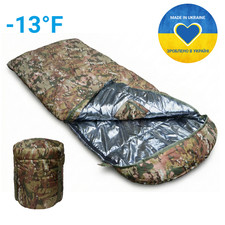 Sacco a pelo militare invernale extra large con valutazione 0°F per clima freddo estremo mimetico