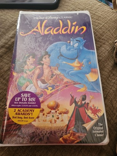 Aladdin vhs 1992 walt disney - aladdin,