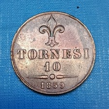 10 Tornesi 1859- Francesco II- Regno Delle Due Sicilie